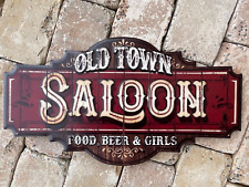 Blechschild SALOON USA geprägt 60cm Garage Biker retro Bar Deko XL sign Western