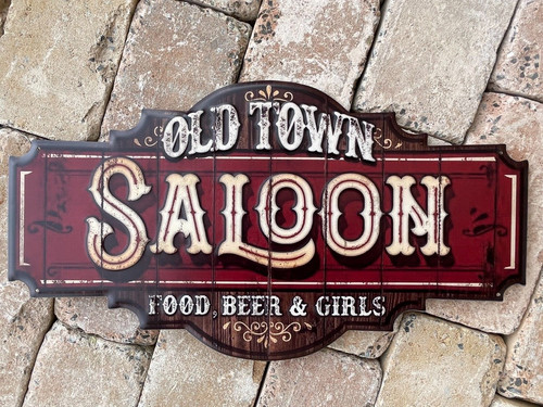 Blechschild saloon usa - blechschild,
