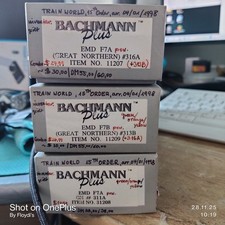 3 Loks BACHMANN PLUS 31208 EMD F7A,  11209 EMD F7B, 11207 F7A