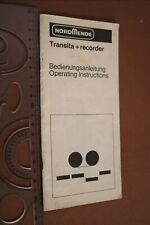 alte Bedienungsanleitung