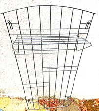 50er 60er SCHWARZE GITTER GARDEROBE Ablage MIDCENTURY STRING  KARL FICHTEL - ÄRA