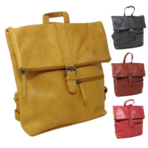 Damen vintage lederrucksack - damen,