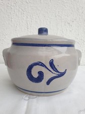 VINTAGE - STEINGUT TOPF - 1.5 Ltr. - 13x18 cm - unbenutzt -   