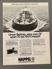 Happel Energiespartechnik Herne Öl Tanker 1980 Vintage Ad Werbung Reklame