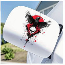 Rabe Runen Auto Aufkleber