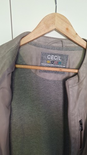 Cecil jacke kunstleder taupe - jacke,