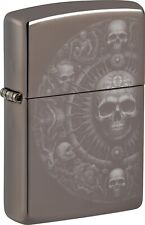 ZIPPO - BENZIN - FEUERZEUG - BLACK ICE - SKULL MANDALA - NEU OVP -