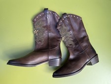 Damen Cowboystiefel Leder