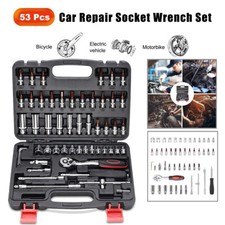 Werkzeugkoffer 53 tlg Knarrenkasten Nusskasten Ratschenkasten Steckschlüsselsatz