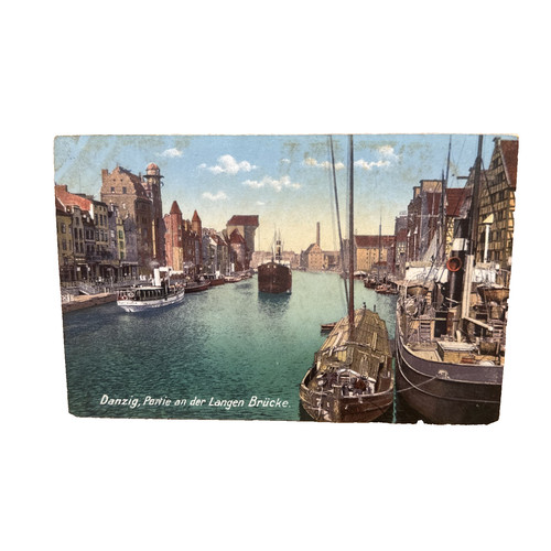 Ansichtskarte postkarte danzig - ansichtskarte,