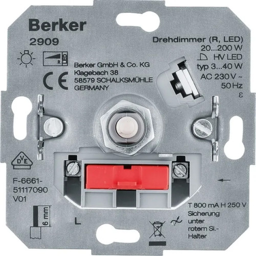 Berker drehdimmer 2909 led - drehdimmer,
