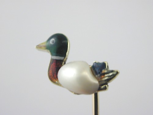 Vintage 14ct gelbgold emaille - vintage,