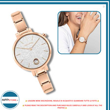 Armbanduhr Nomination Paris Silber Glanz Cubic Zirkonia Stahl Gold Pink