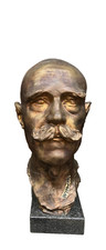 Mann Portrait  Kopf Bronze