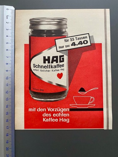 1963 hag schnellkaffee - hag,