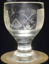 Freimaurer - Logenglas mit