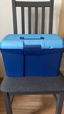 Pferde Putzbox - Farbe blau - Größe ca. 40x27x25 cm