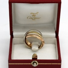 Les must de Cartier Trinity Tricolour 18KT Gold mit Cartier Box in Gr. 52