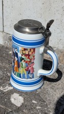 Hürlimann bierkrug porzellan - hürlimann,