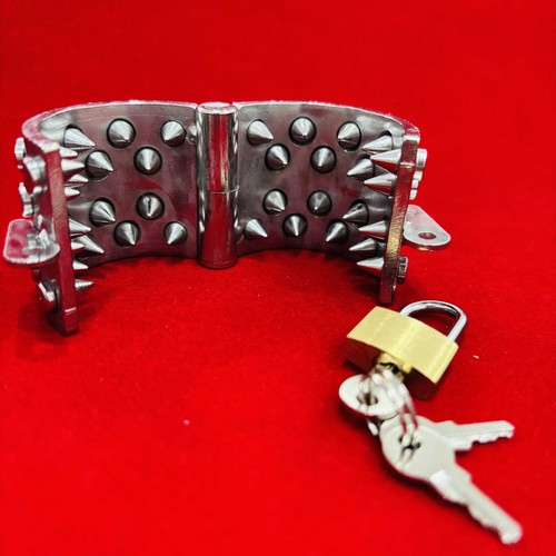 Spikes male chastity ring - male,