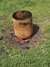 Feuerfass, Feuerkorb, Feuertonne, aus eine 11 Kg Gasflasche  