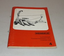 Parts catalogue/parts list