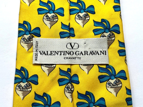 Valentino seidenkrawatte gold - valentino,