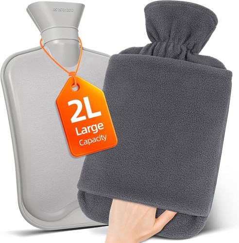 Wärmflasche mit vliesbezug - mit,