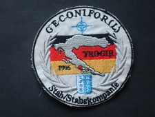 Original Patch IFOR GECONIFOR (L) TROGIR Stab/Stabskompanie 1996
