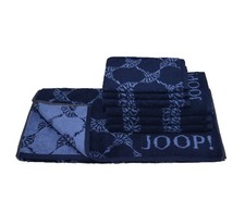 JOOP! 1x Handtuch 3x Gästetuch 3x Waschhandschuh UVP 74,95€  1611 14 navy Set 2