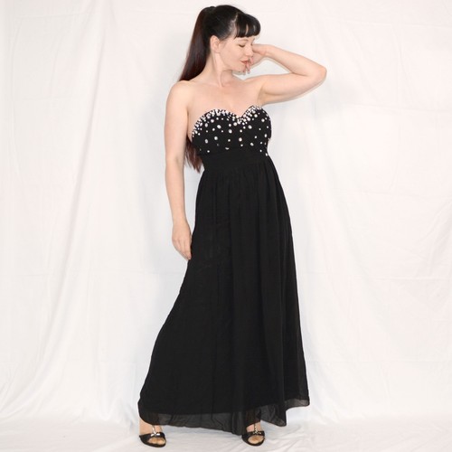 Vintage abendkleid strass - abendkleid,