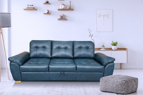 Naturleder leder sofa mit - leder,
