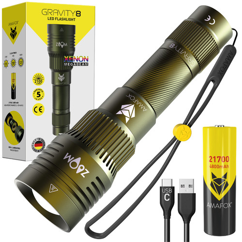 Led taschenlampe amafox - taschenlampe,