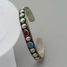 925 Silber Armreif Indianer