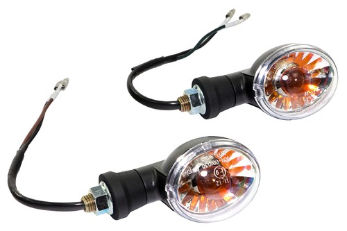 Blinker paar mini oval schwarz - paar,