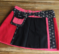 Moshiki Damen Wickelrock Wolle
