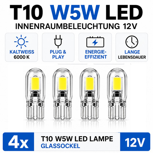 Led lampe birne t10 w5w - led,