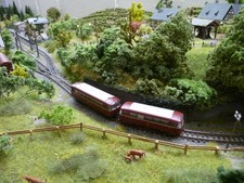 Fleischmann N 7400/1 Schienenbus VT 95 mit Beiwagen DB rot