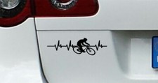 Radsport Aufkleber Pulsschlag Rennrad Hobby Sticker 