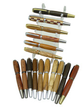 Handgedrechselter Füller aus