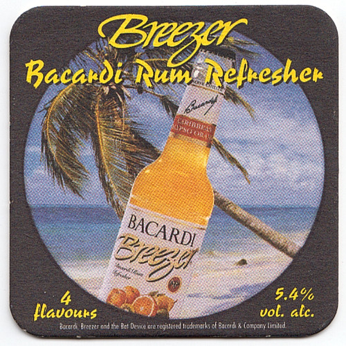 Untersetzer breezer bacardi - untersetzer,