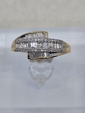Diamantring 9 kt Gold gemischt