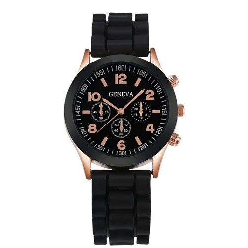 Damenuhr mit silikonarmband - mit,