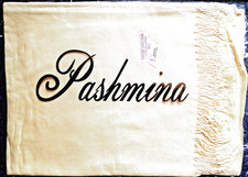 Pashmina Schal, 30% Seide; gelb; 70x180 cm; neu; beste Qualität!!