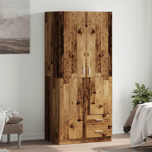 Kleiderschrank altholz optik - kleiderschrank, altholz-optik