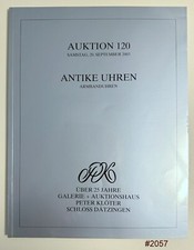 Auktionskatalog Antike Uhren - Peter Klötzer -120  # 2057