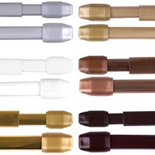 Ausziehbare Gardinenstange 2er Pack 40 bis 150 cm Vitragestange Vorhang Stange 