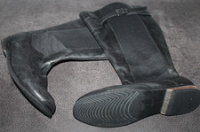 SHEEGO ღღ Weitschaftstiefel XL * Stiefel mit Zierschnalle Gr. 40 ღღ schwarz ღღ