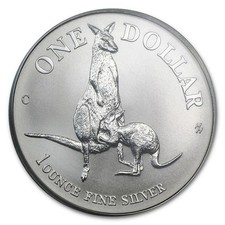 1996 Kangaroo One Ounce Silver