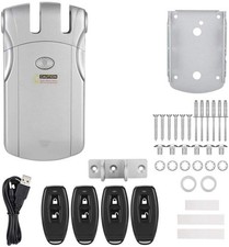 Elektronisches Türschloss mit 4 Fernbedienungen Diebstahlsicherung